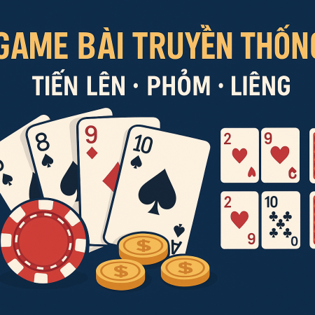 Game bài truyền thống online 2025: Tiến lên, Phỏm, Liêng hấp dẫn