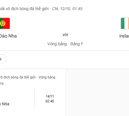 Soi kèo Bồ Đào Nha vs CH Ireland, 1h45 ngày 12/10 – Vòng loại World Cup 2026