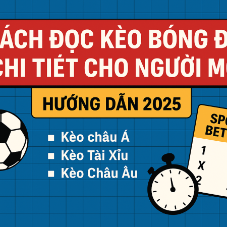 Cách Đọc Kèo Bóng Đá Chi Tiết Cho Người Mới 2025 | Hướng Dẫn Từ A–Z