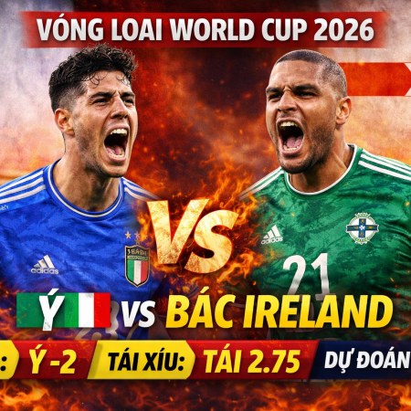 Soi kèo Ý vs Bắc Ireland, 2h45 ngày 27/3 – Chênh lệch đẳng cấp