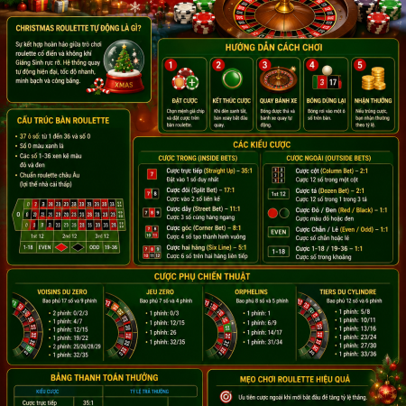 Christmas Roulette Tự Động – Hướng Dẫn Cách Chơi Roulette Giáng Sinh Chi Tiết Từ A-Z Cho Người Mới