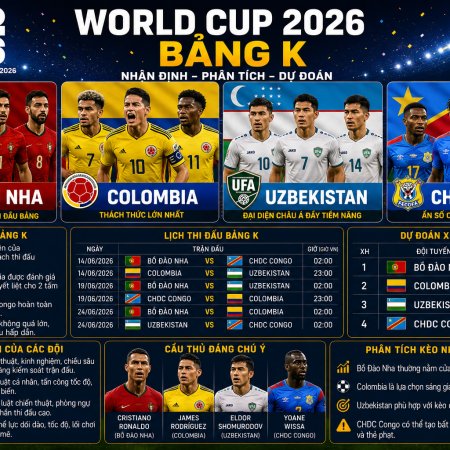 Nhận Định Bảng K World Cup 2026: Bồ Đào Nha Và Colombia Tạo Cuộc Đua Song Mã Hấp Dẫn