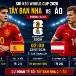 Tây Ban Nha vs Áo
